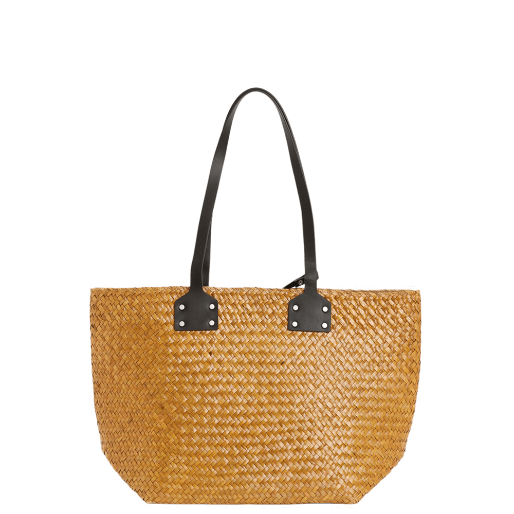 AllSaints Mosley Straw Tote